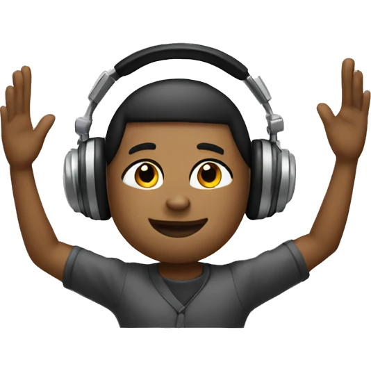 salute with headphones emoji