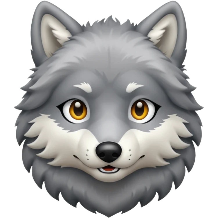 Plush wolf emoji