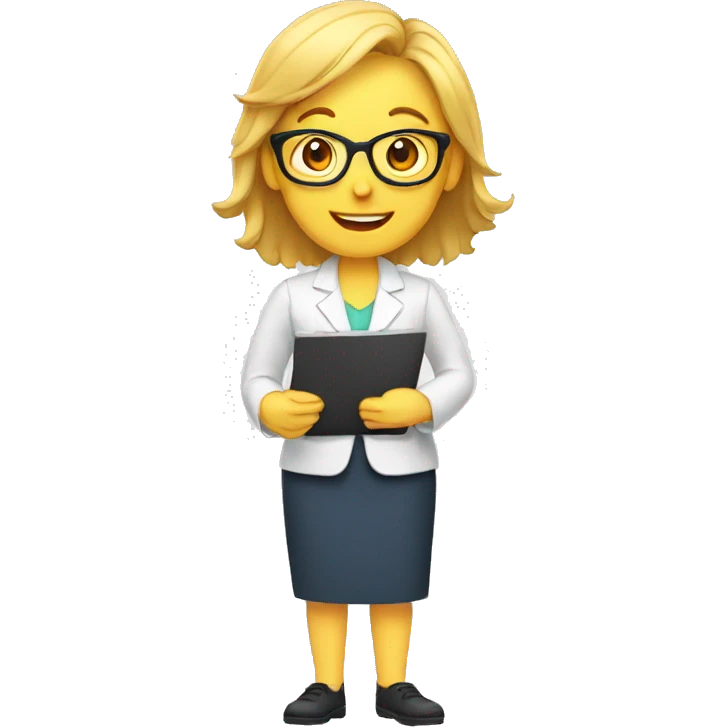 Teacher teaching a class emoji