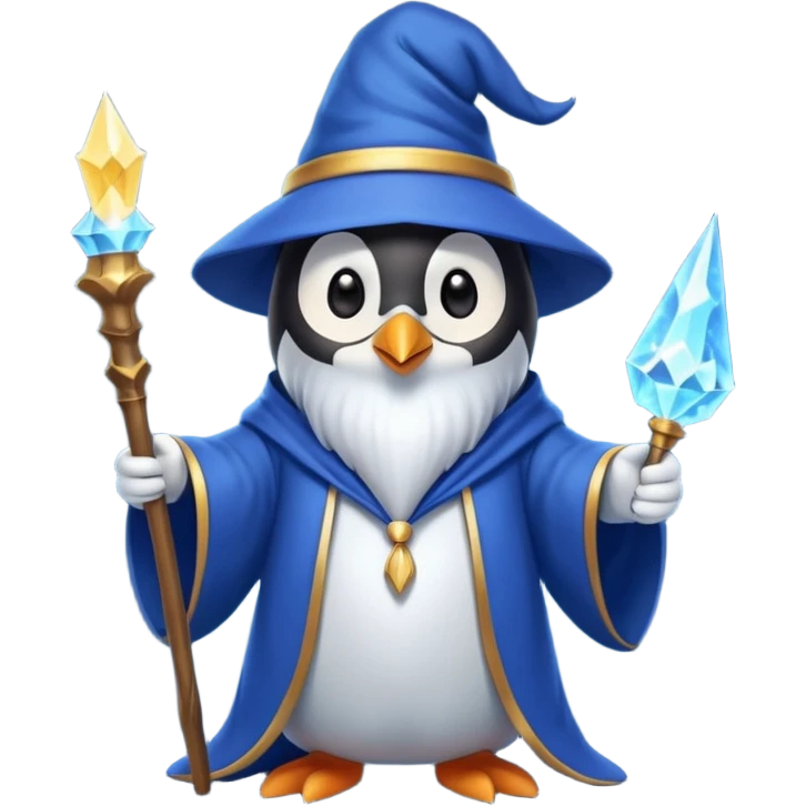 Penguin Wizard emoji