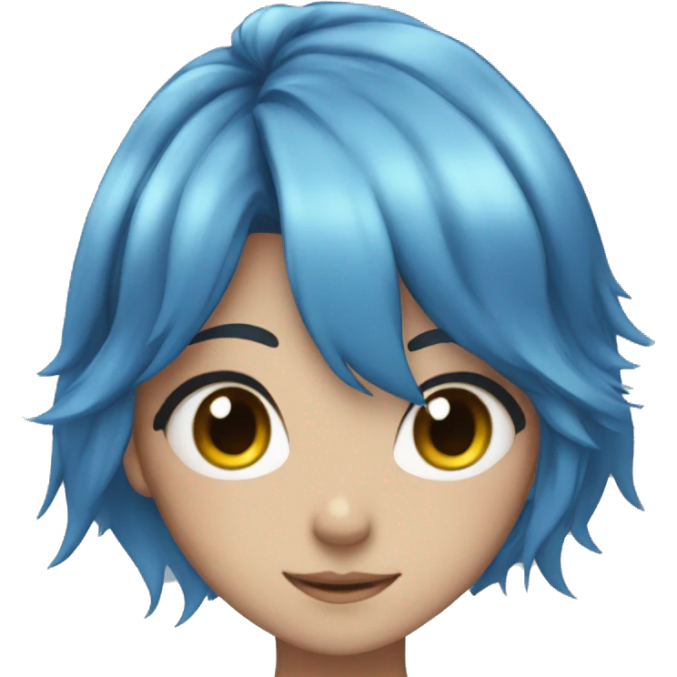 Anime  girl withblue hair emoji