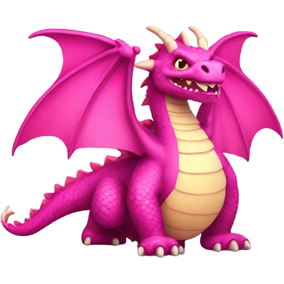 Big fat pink dragon  emoji