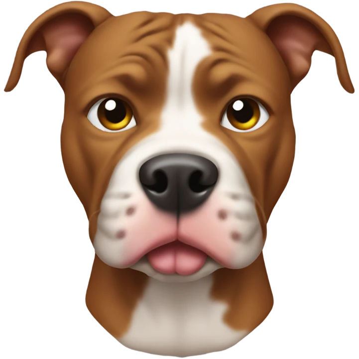 Pitbull dog pooping emoji