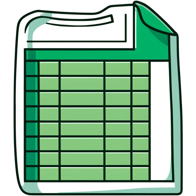 cute Excel spreadsheet emoji
