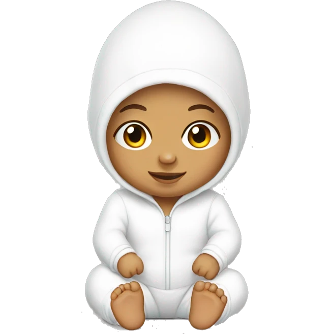 White Baby onesie  emoji