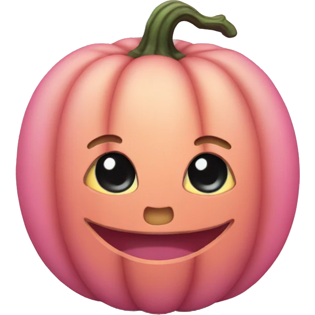 Pink pumpkin  emoji
