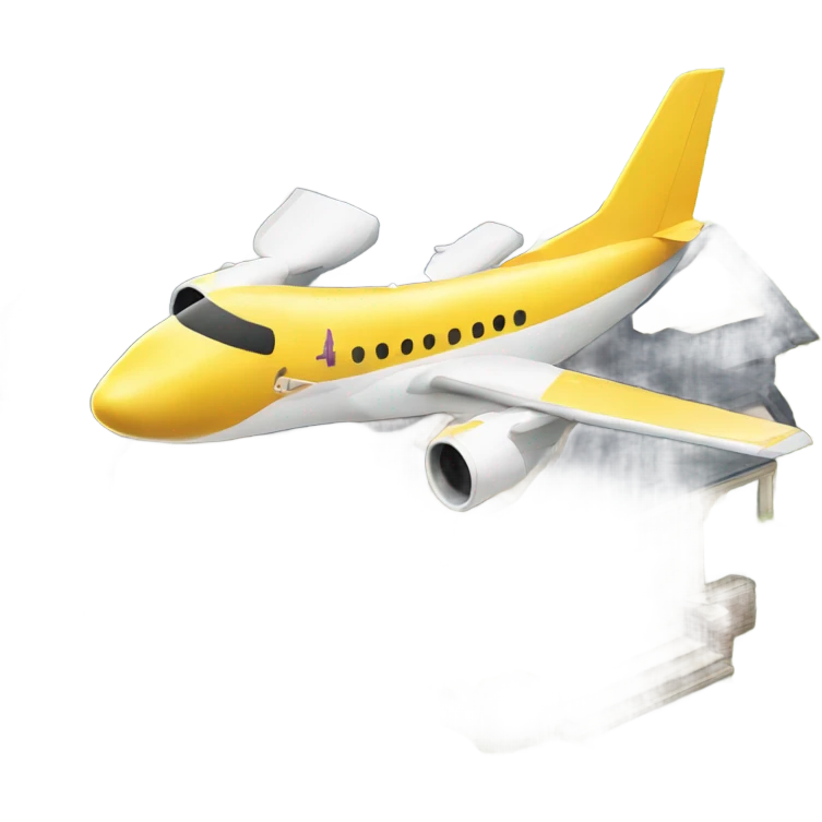 plane flying over a house emoji