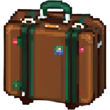Brown luggage case or suitcase emoji