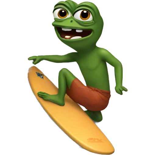 pepe surfing emoji