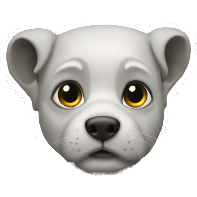Серая хаски в полоску emoji