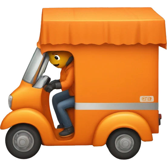 ORANGE delivery  emoji