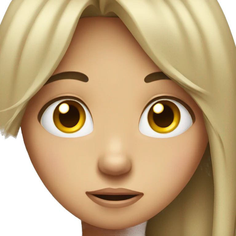 Embarrassed girl  emoji