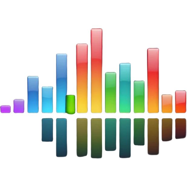 audio spectrum, the spectrum is black emoji