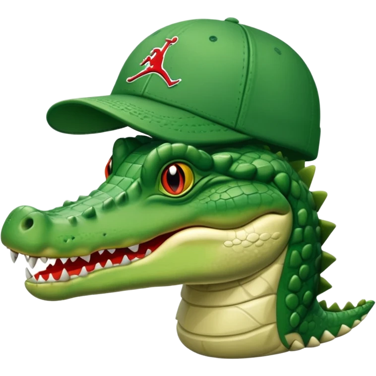 Cocodrilo con gorra Jordán  emoji