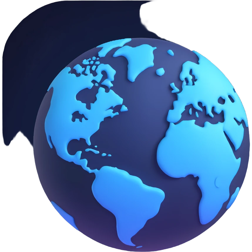 dark navy blue planet with swirls emoji