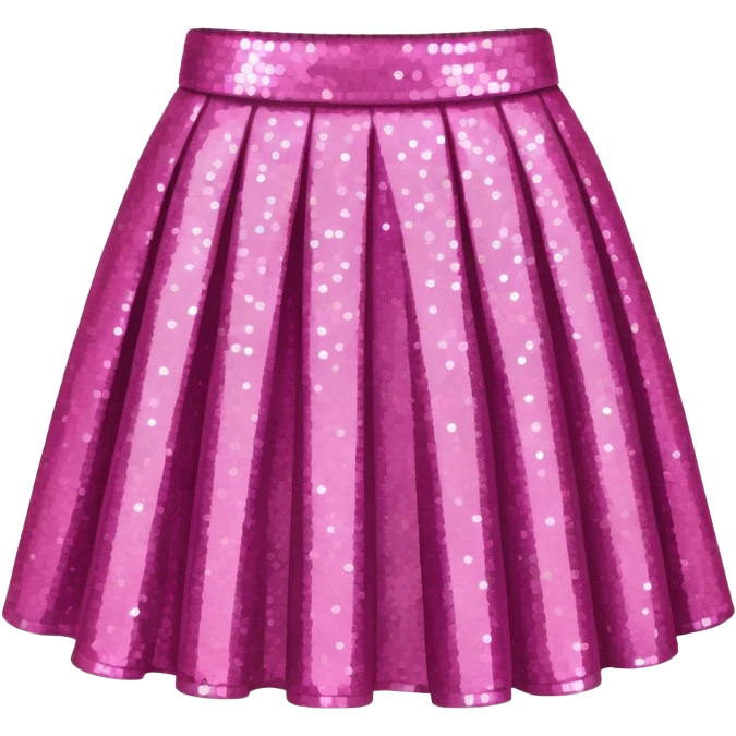 pink sparkly skirt emoji