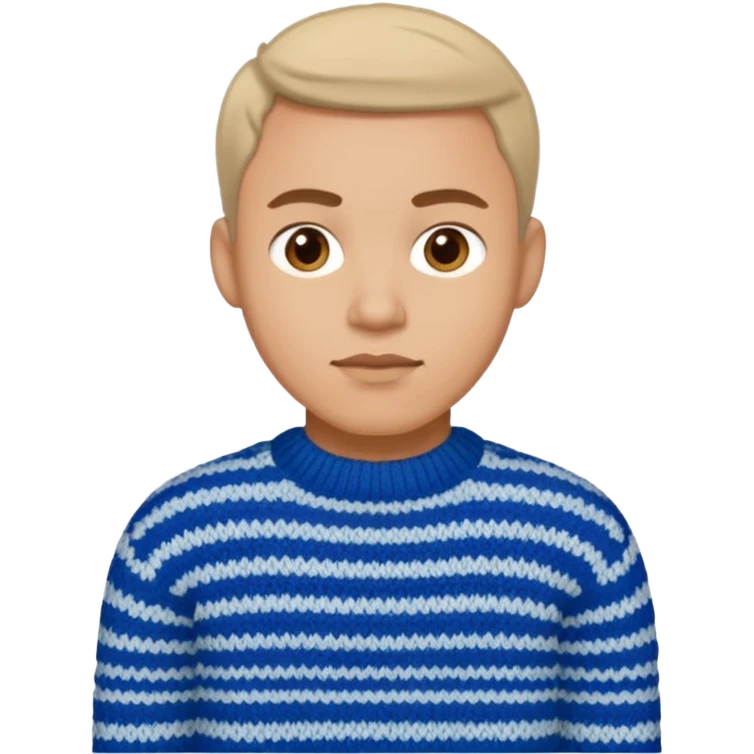 Man in Knitten wear emoji
