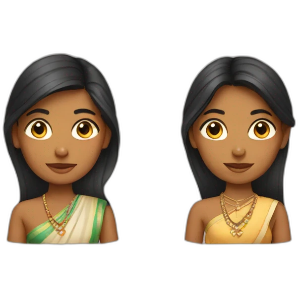 2 indian girls emoji