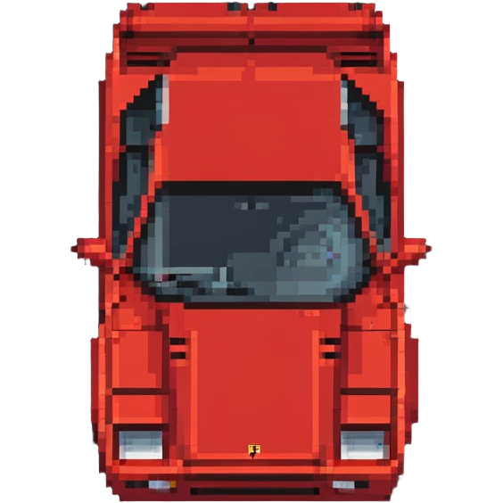 red Ferrari Testarossa emoji