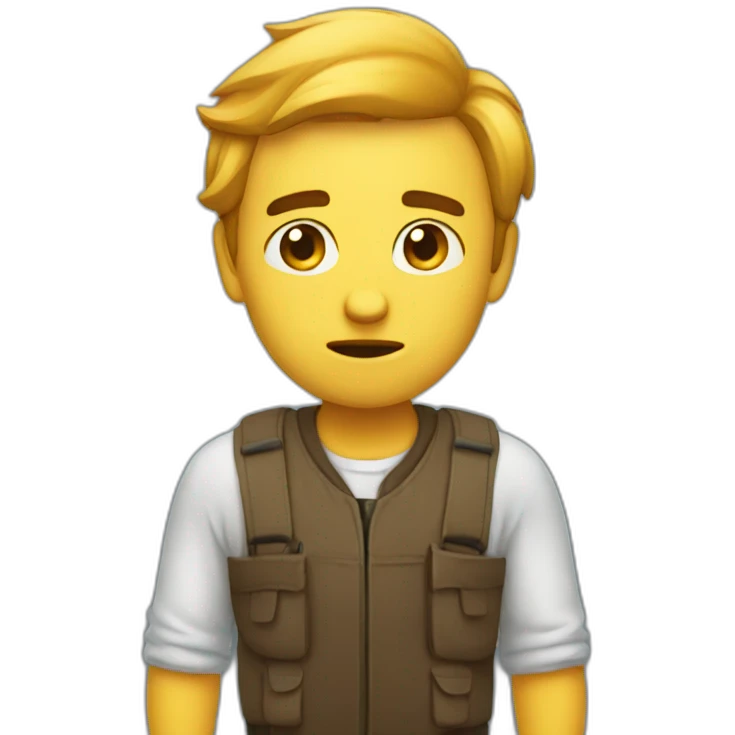 Very confused developer emoji