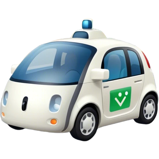 Driverless car emoji