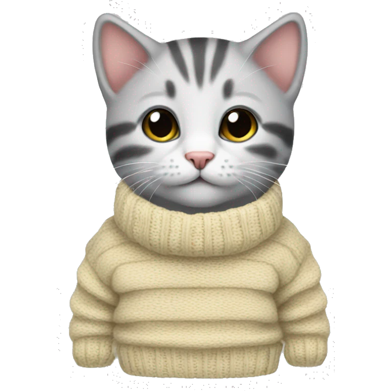 kitten wearing sweater  emoji
