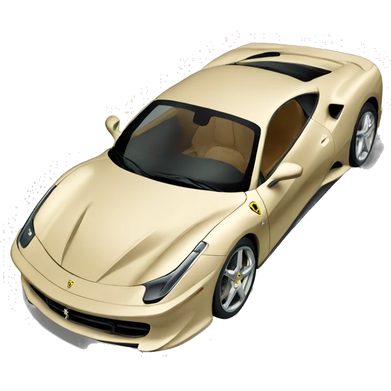 beige-ferrari-car emoji