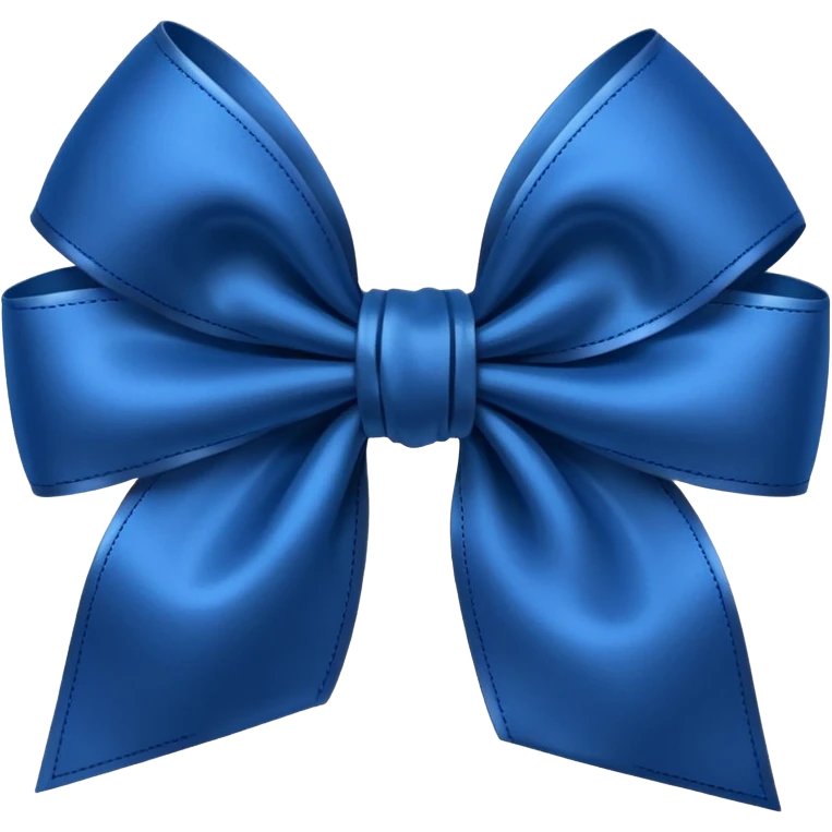 Laço azul escuro emoji