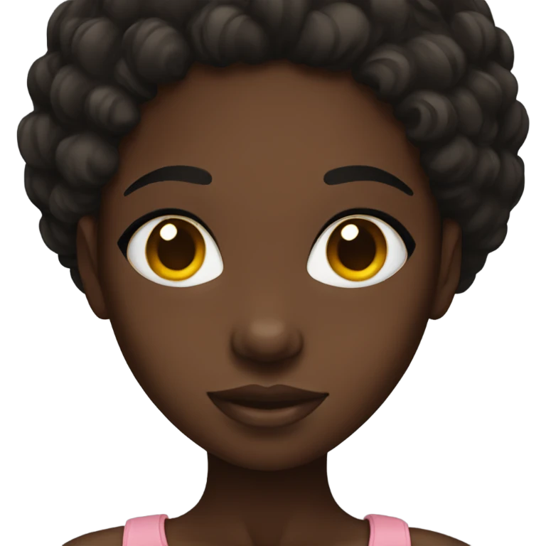 Black skin girl emoji