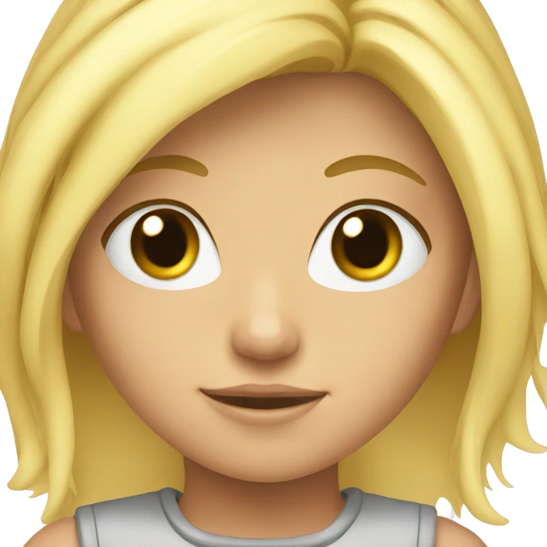 blond girl emoji