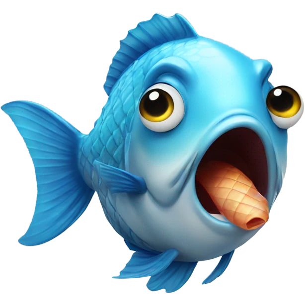 fish blowing a kiss emoji