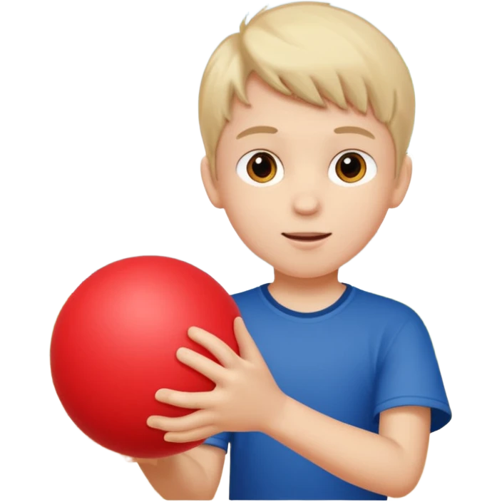 a son playing a ball emoji