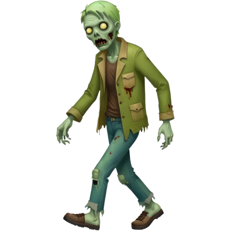 zombie full body walking emoji