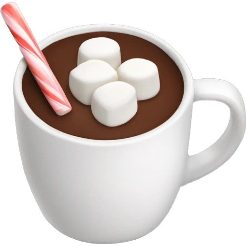 Hot chocolate with marshmallows  emoji