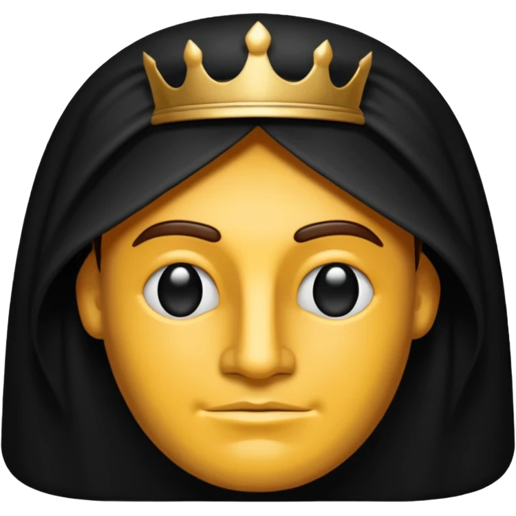 un emoji de emperador supremo de las sombras pero q sea mas un logo solo de una sombra sin cara emoji