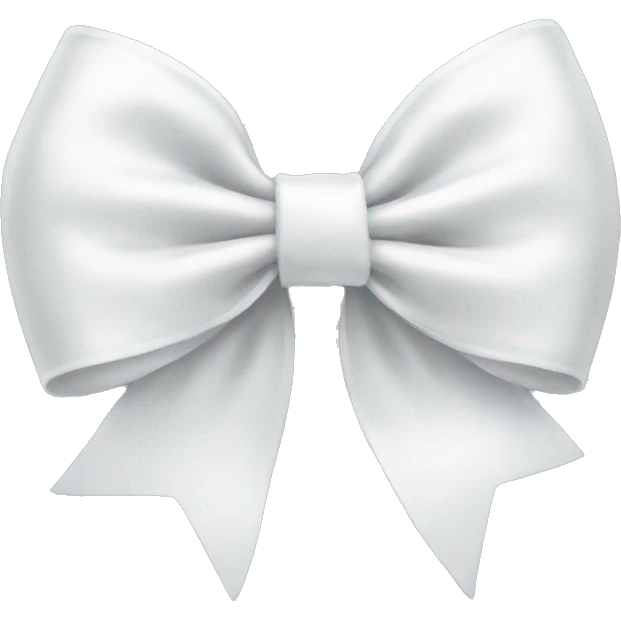 white bow emoji