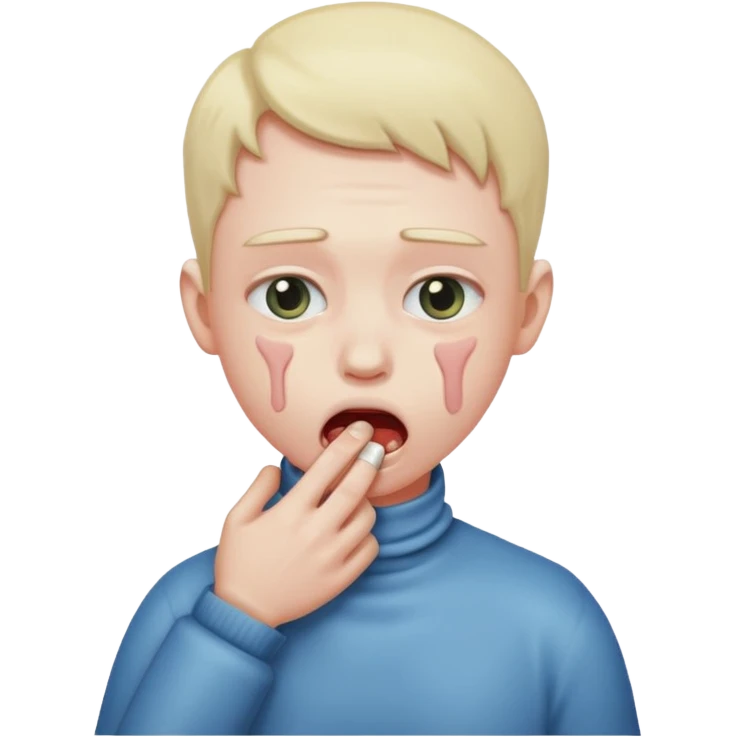 person choking themselves  emoji