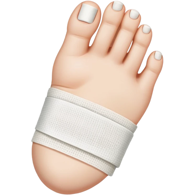 Bandaged big toe emoji