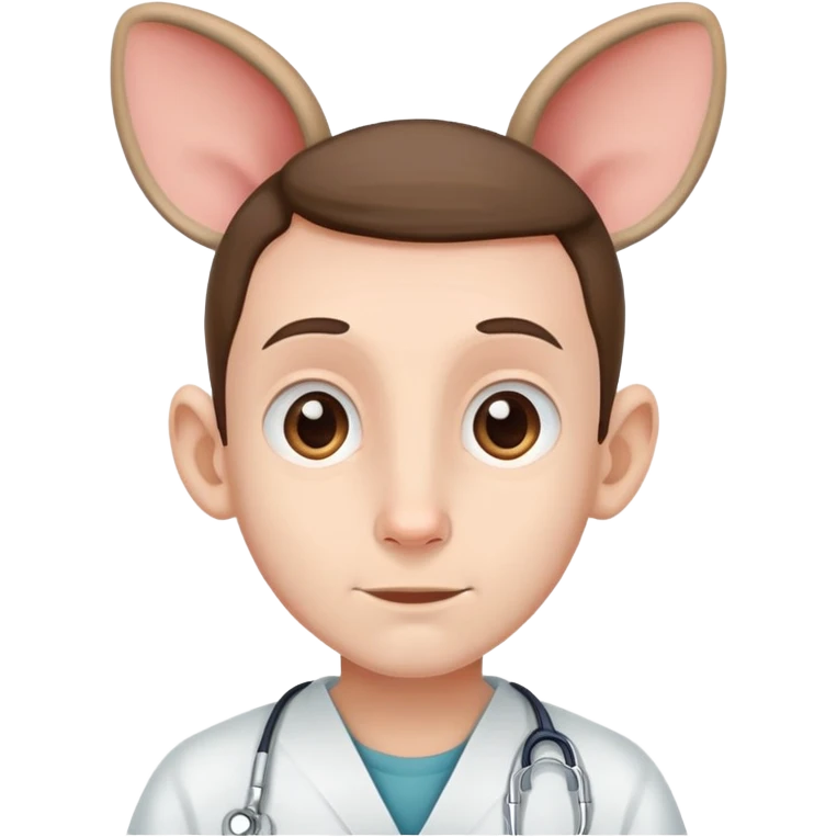 Терпеливый Парень с большими ушами emoji