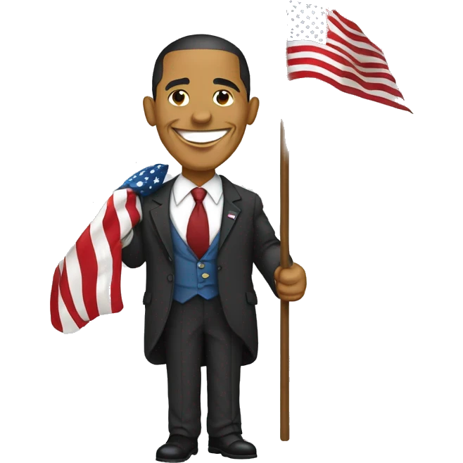Obama avec le drapeau algérien  emoji