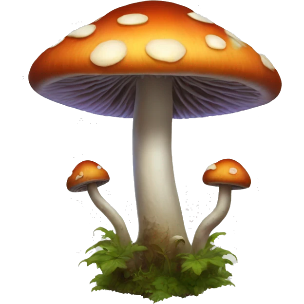 hallucinogenic mushroom gothic emoji