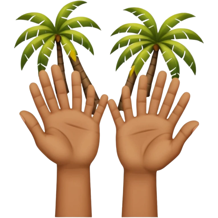 hands held up palms facing in emoji