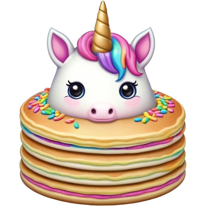 unicorn pancake emoji