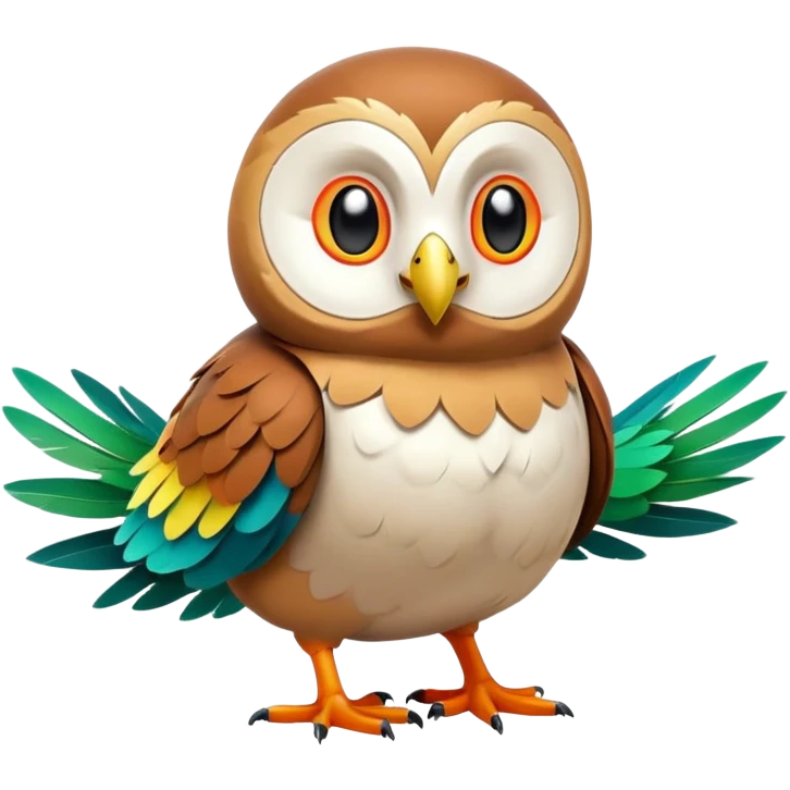 Rowlet (full body) emoji