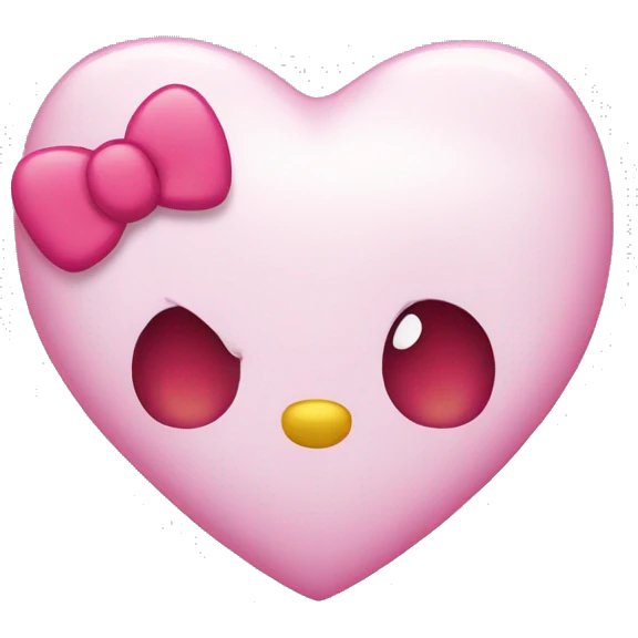 Hello kitty heart emoji