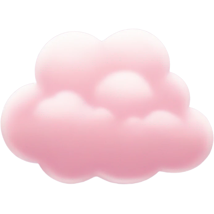 pastel pink cloud emoji