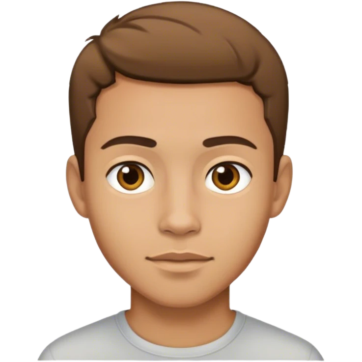 light skin latino male with short light brown hair  emoji