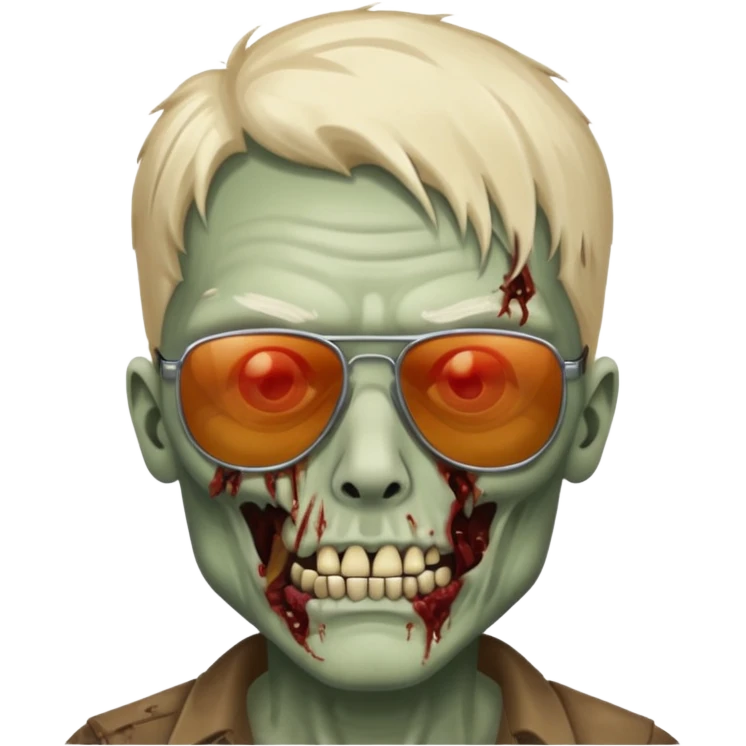 Zombie man and sun glasses  emoji