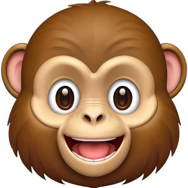 Cartoon monkey with zipped lips emoji