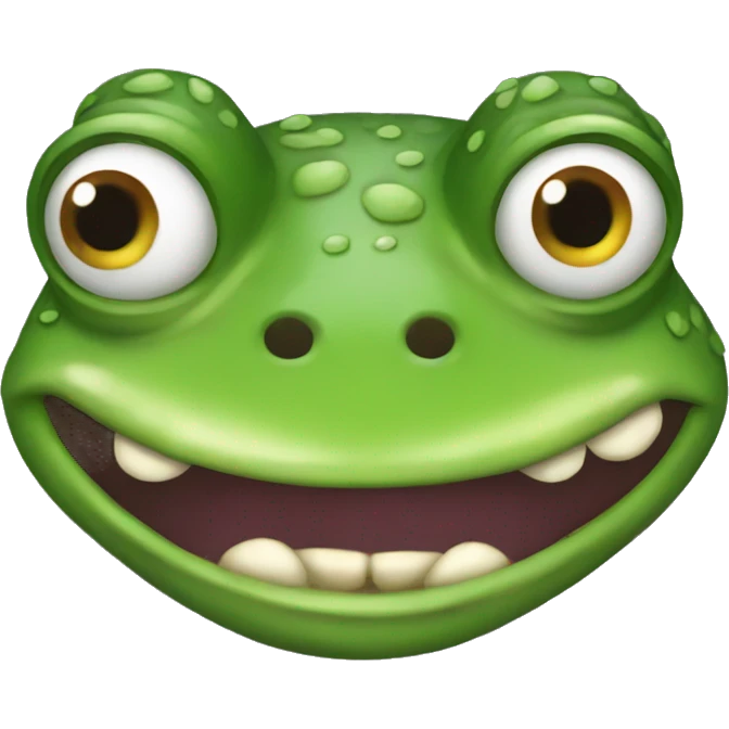 Ugly frog emoji
